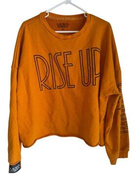 Lauren Daigle Still Rolling Stones “Rise Up” Yellow Crewneck Sweatshirt Sz XL
